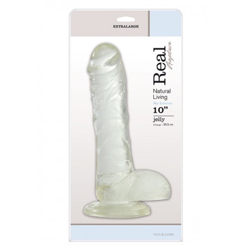 Real Rapture - Sky Emotion 29 cm - Tjock XXL Dildo - Clear