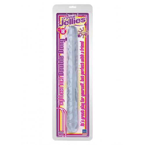 Crystal Jellies 18" Clear - 45 cm XXL Dubbeldong