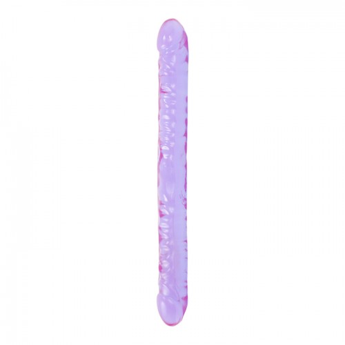 Crystal Jellies 18" Lila - 45 cm XXL Dubbeldong Crystal Jellies 18" Lila - 45 cm XXL Dubbeldong