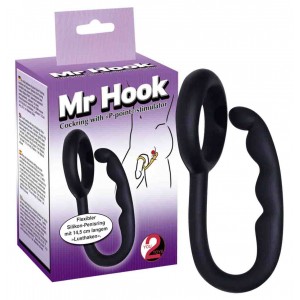 Mr Hook - Penisring Med Stimulanskrok - Vågformad