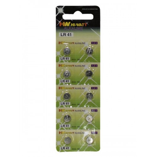 Batterier - LR41 Knappcellsbatteri 10-Pack Batterier - LR41 Knappcellsbatteri 10-Pack