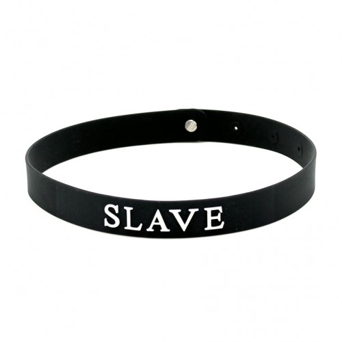 Halsband Med Text - "SLAVE"