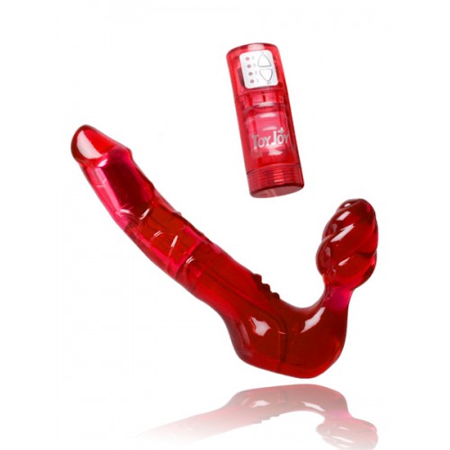 Ride Me Red - Strap-On Utan Resår/Harness - Vibrerande Ride Me Red - Strap-On Utan Resår/Harness - Vibrerande