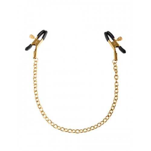 Gold Chain Nipple Clamps - Bröstsmycke