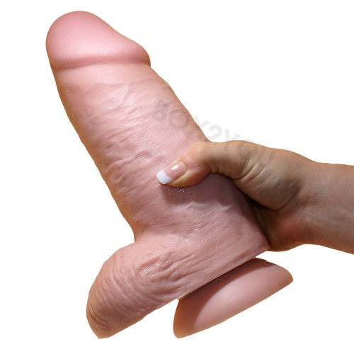 King Cock 9" Chubby XXXL-dong With Balls 