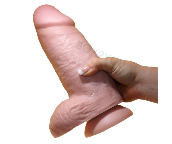 King Cock 9" Chubby XXXL-dong With Balls 