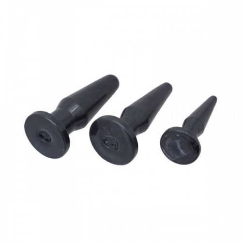Timeless Butt Plugs - 3-Pack - Svart