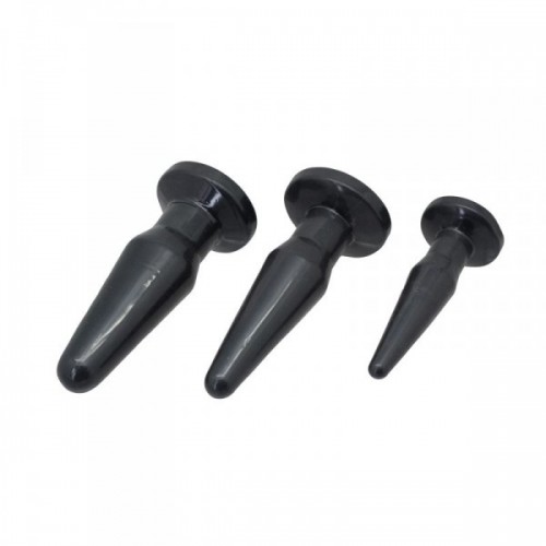 Timeless Butt Plugs - 3-Pack - Svart