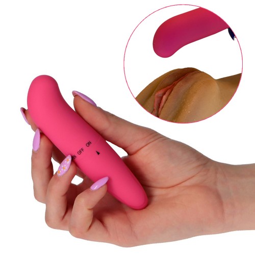 Toyz4Lovers Soft G-Spot Vibe rosa G-punktsvibrator i ABS-plast – 11,5 cm klassisk vibrator för precis G-punktsstimulans
