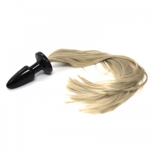 Fetish Art - Long Blond Horse Tail Plug Fetish Art - Long Blond Horse Tail Plug