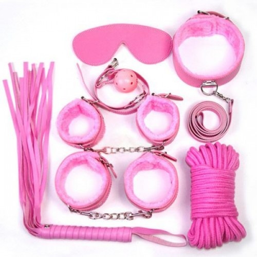 Fetish Art Bondage Kit Rosa -  Nybörjarkit 10 Delar!