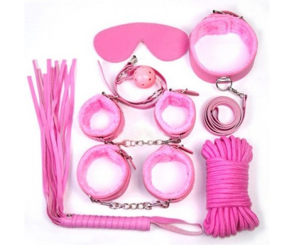 Fetish Art Bondage Kit Rosa -  Nybörjarkit 10 Delar!