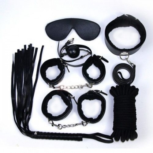 Fetish Art Bondage Kit Svart - Nybörjarkit 8 Delar!