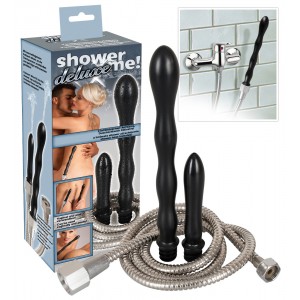 Shower Me Delux Intimdusch Med Två Rengöringsdildos & Duschslang Shower Me Delux Intimdusch Med Två Rengöringsdildos & Duschslang