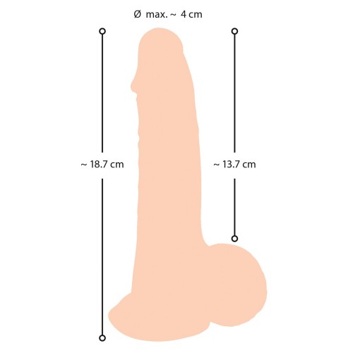 Movable Skin Dildo - 19 cm