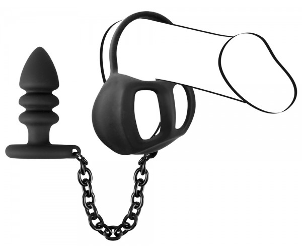 Ball Cage With Butt Plug