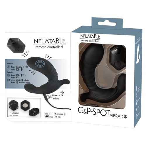 Inflatable Wireless G & P Spot Vibrator Inflatable Wireless G & P Spot Vibrator