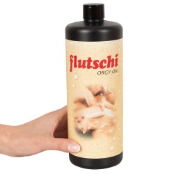 Massageolja Naturell - 1 liter Stor Flaska För Sensuell Massage