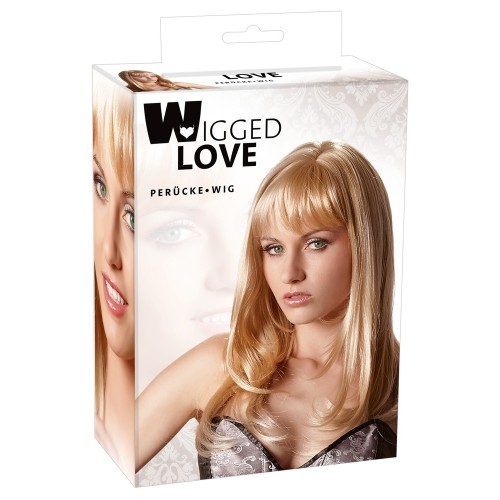 Wigged Love - Peruk Med Blont Långt Hår - Rakt