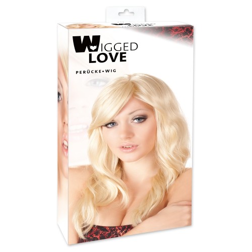 Wigged Love - Peruk Med Blont Långt Hår - Vågigt