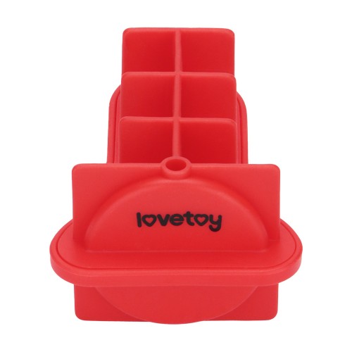 Rolig silikonform för iskuber i penisform – återanvändbar silikonform med tratt för fräcka drinkar