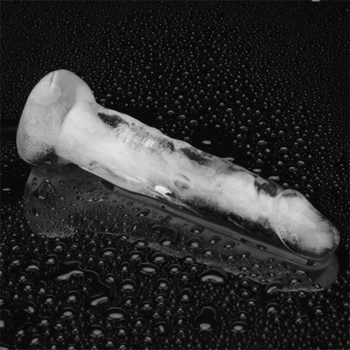 Turkos silikonform för stor penisformad iskub – livsmedelssäker silikon med tratt för fest och möhippa