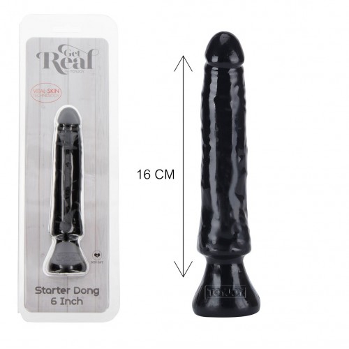 Get Real - Starter Dong 16 cm - Svart Get Real - Starter Dong 16 cm - Svart