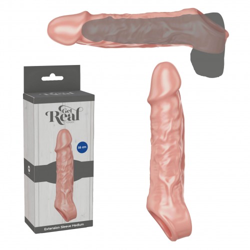 Get Real Extension Sleeve Natur - Medium +4cm Get Real Extension Sleeve Natur - Medium +4cm