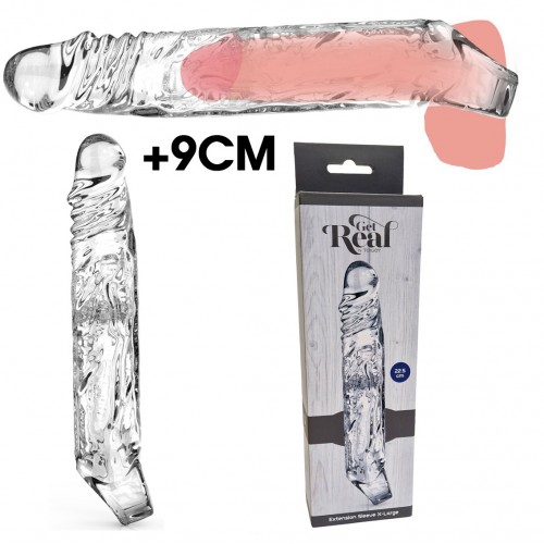 Get Real Extension Sleeve Clear - XL +9cm