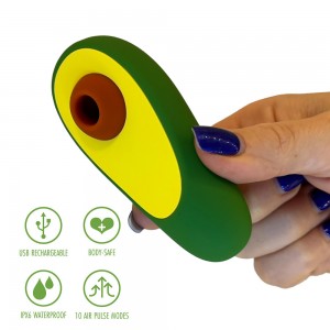 Holy Guacamoly Air Stimulator - Lufttrycksstimulator i Avokadoform Holy Guacamoly Air Stimulator - Lufttrycksstimulator i Avokadoform