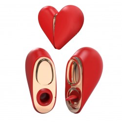 Heartbreaker 2 in 1 - Lufttrycksvibrator & Slickande Tunga