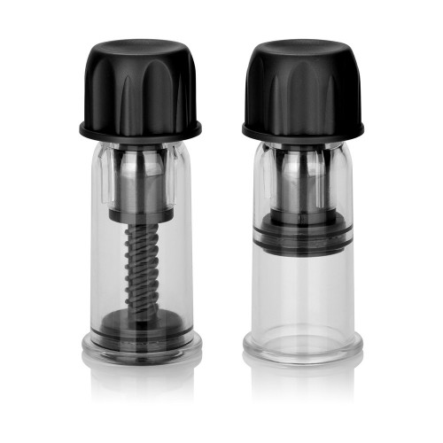 Nipple Play Vacuum Twist Suckers - Svart