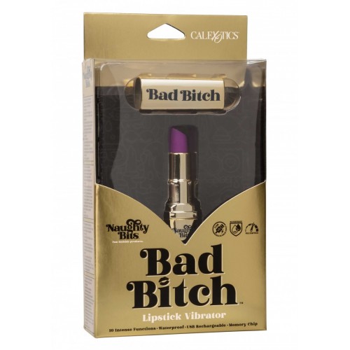 Bad Bitch Lipstick Vibrator - Uppladdningsbar