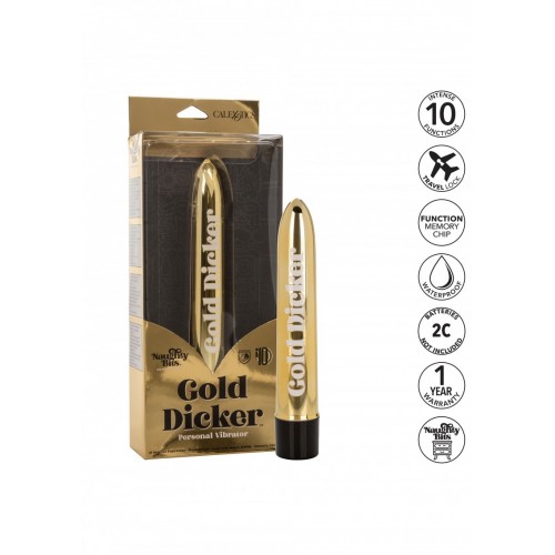 Gold Dicker Personal Vibrator