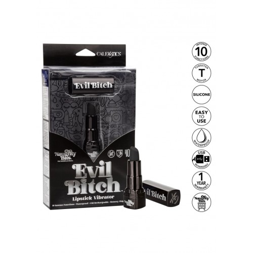 Evil Bitch Lipstick Vibrator - Uppladdningsbar