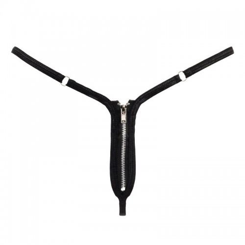 Amorable Mini G-String With Zipper - Black