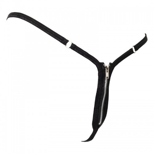 Amorable Mini G-String With Zipper - Black