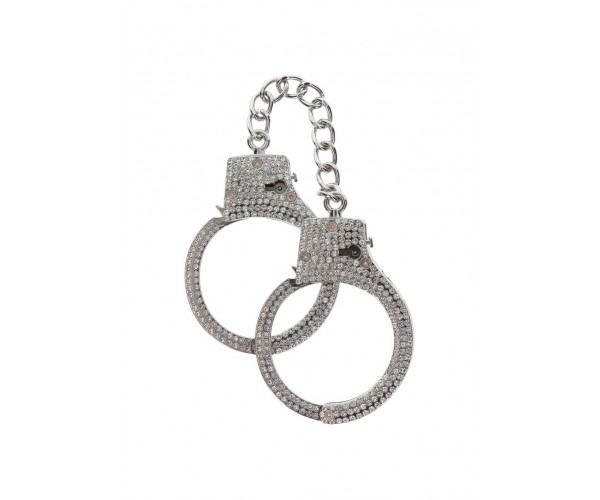 Diamond Wrist Cuffs Silver
