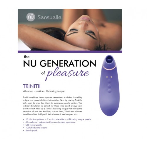 Trinitii 3in1 Flickering Tongue Vibrator - Turkos