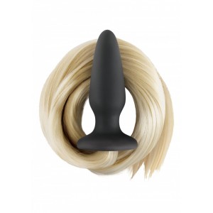 Filly Tails Silicone Butt Plug - Blond