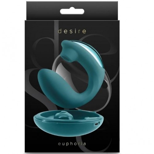 Euphoria 2-i-1 Lufttryck & Vibration - Smaragdgrön