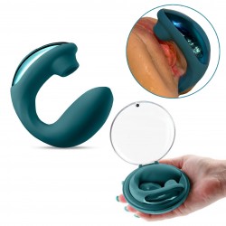 Euphoria 2-i-1 Lufttryck & Vibration - Smaragdgrön