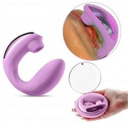 Euphoria 2-i-1 Lufttryck & Vibration - Pastellrosa