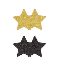 Nipple Stickers Glitter Stars - 4-Pack