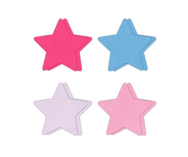 Nipple Stickers Metallic Stars - 8-Pack