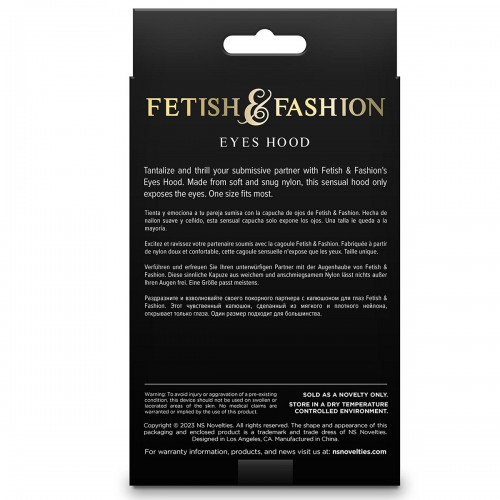 Eyes Hood White - Vit Huva För Sinneslek