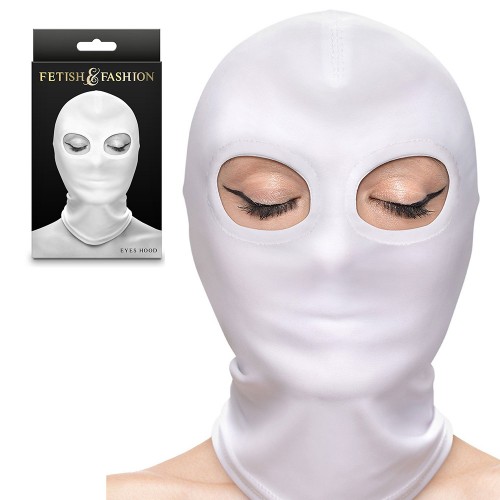 Eyes Hood White - Vit Huva För Sinneslek