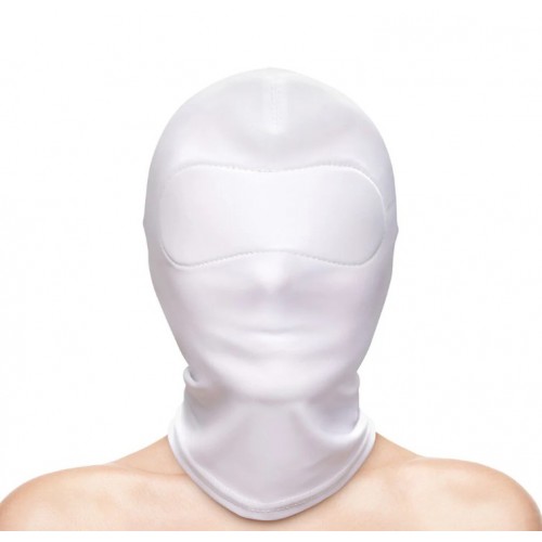 Closed Hood White - Vit Heltäckande Huva För Sinneslek
