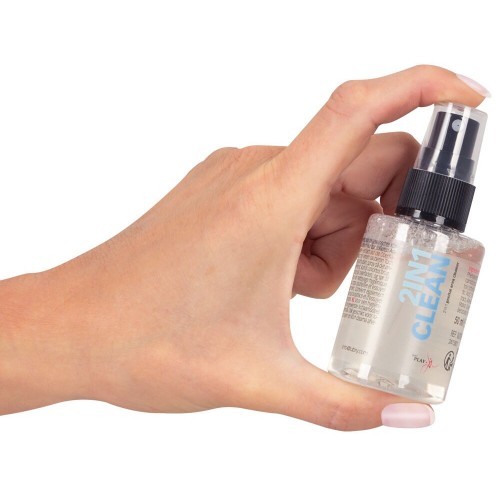 2-in-1 Clean Spray för intimområde och sexleksaker 50ml – vegansk och alkoholfri med aloe vera