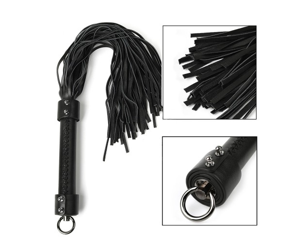 Genuine Leather Whip / Läderpiska 55cm